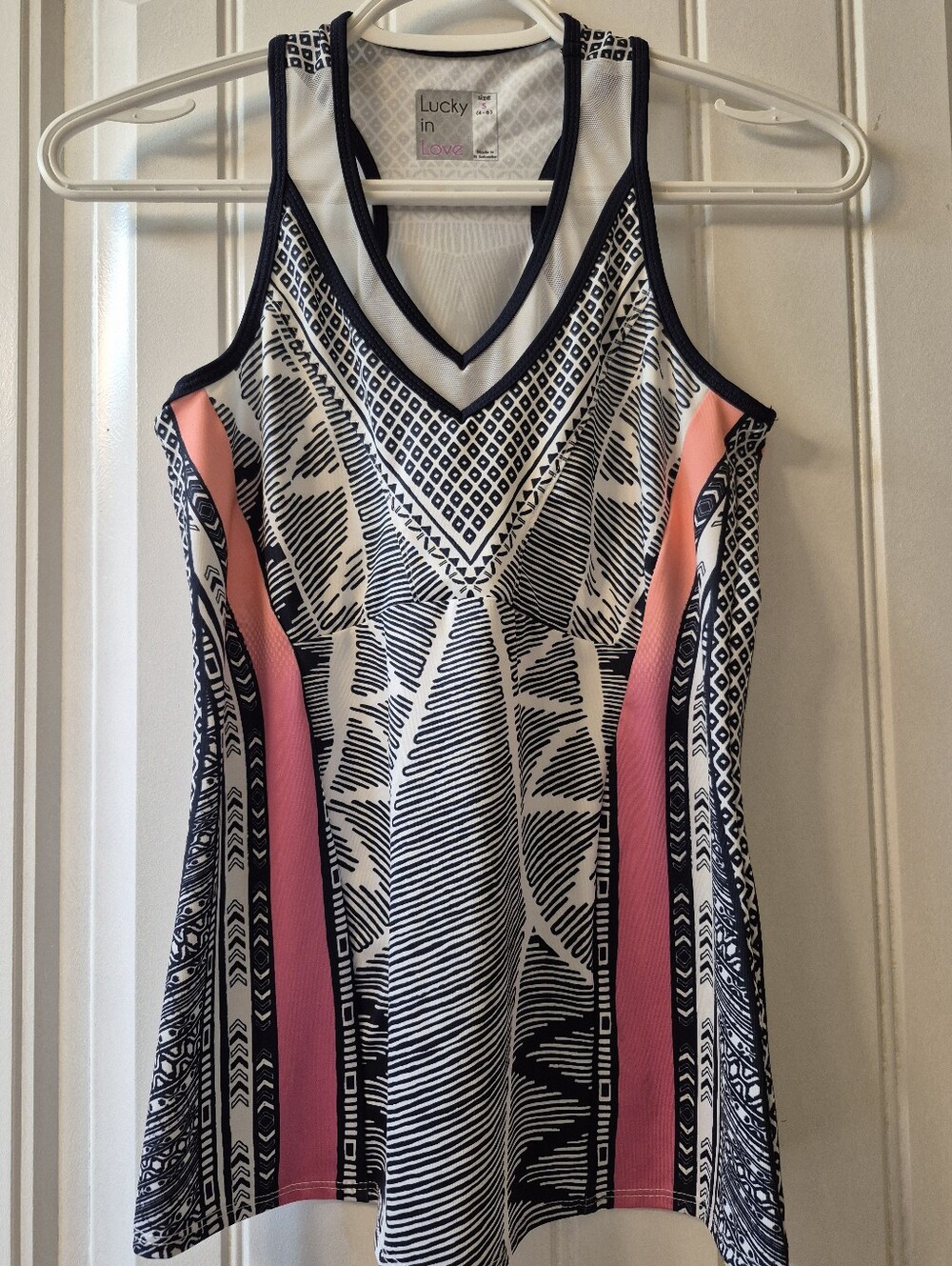 Womens Lucky In Love Performance Tank Sizw Small